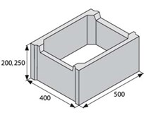 BEST ZTRACENÉ BEDNĚNÍ 40 nízké výška 200mm, přírodní v.200/š.400/d.500